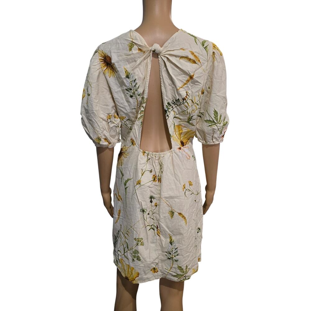 H&M Floral Print Dress with Cutouts Size Large NWOT - Picture 4 of 6